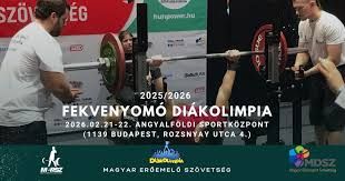 Fekvenyomó Diákolimpia Országos Döntő, 2026.02.21-22. Budapest